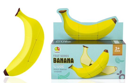 New Original FanXin Fruit Magic Cube Apple Banana Lemon Educational Toys for Children Brain Teaser Brithday Christmas Gift MIX 5