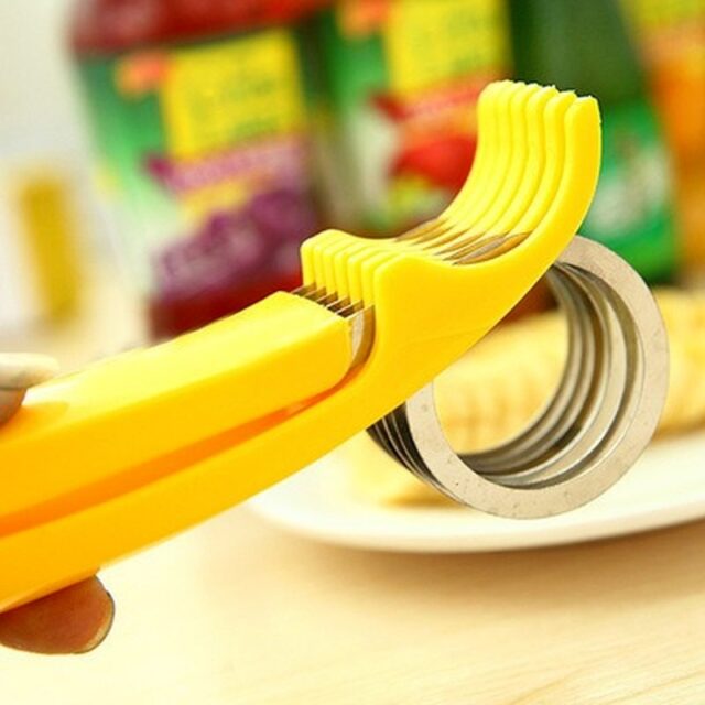 Creative Slicer home daily Banana Cutter Cucumber Vegetable Peeler for Fruit Salad Sundaes Kitchen Tools Ham sausage Slicer MIX