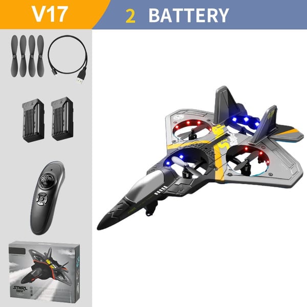 (Hot Sale) V17 Jet Fighter Stunt Rc Plane MIX 19