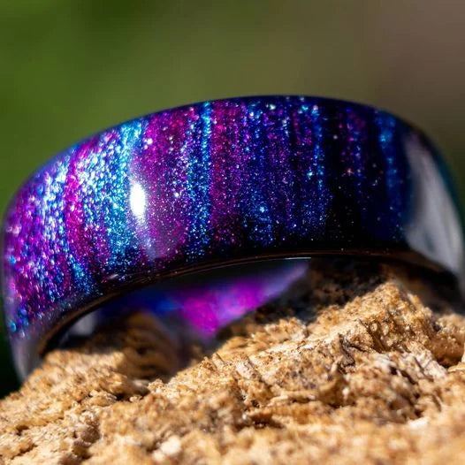 The Colored Galaxy Opal Ring MIX 9