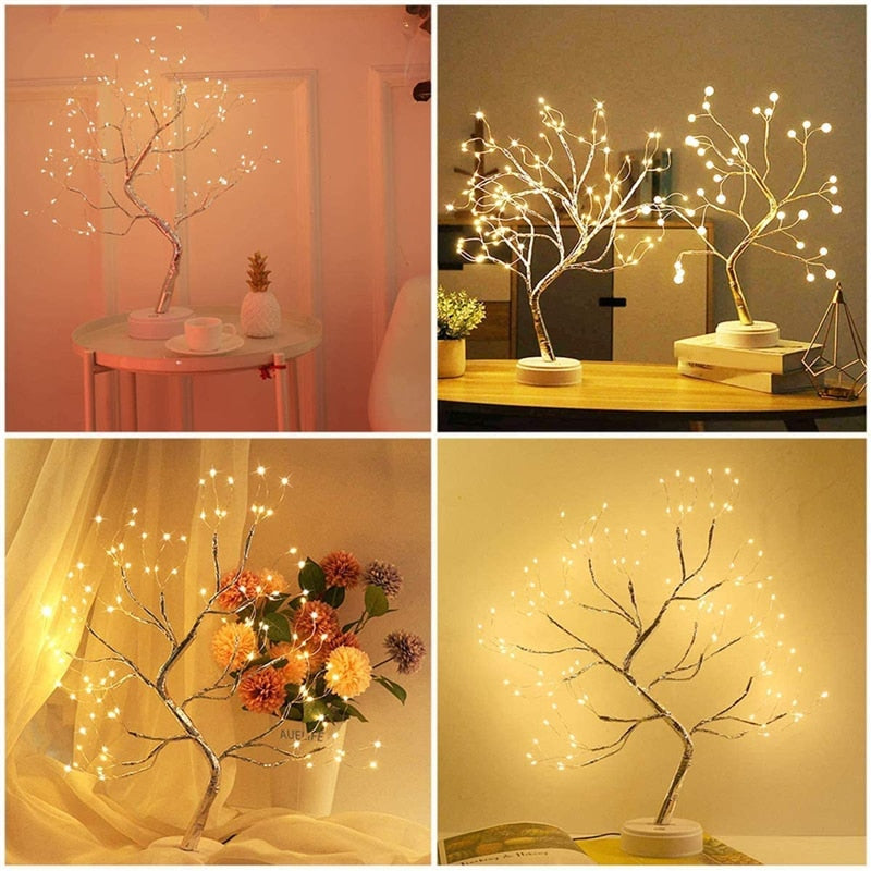 TwinkleTree: Magical LED Night Light  for Enchanting Home Decor & Holiday Lighting! MIX 4