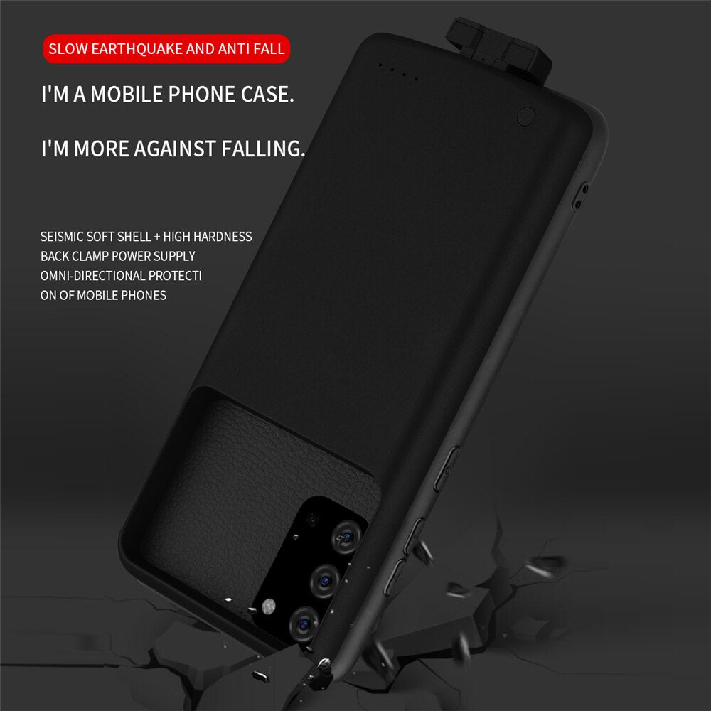 Portable Charger Cover For Samsung Galaxy S20 Plus 5G Battery Cases 5000mAh Magnetic External Battery Powerbank Charging Case MIX 7
