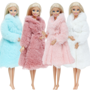Měkký kožich pro Barbie Hračky pro děti