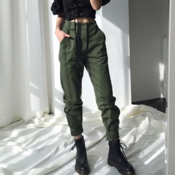 Dámské kalhoty vojenského stylu Kalhoty dámské