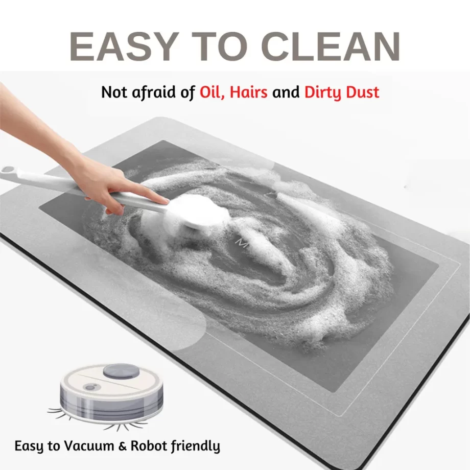 Kitchen Floor Mat Diatom Mud Pad Super Absorbent Bath Pad Anti-Slip Carpet Kitchen Mats Wipeable Wash Long Strip Carpet MIX 7