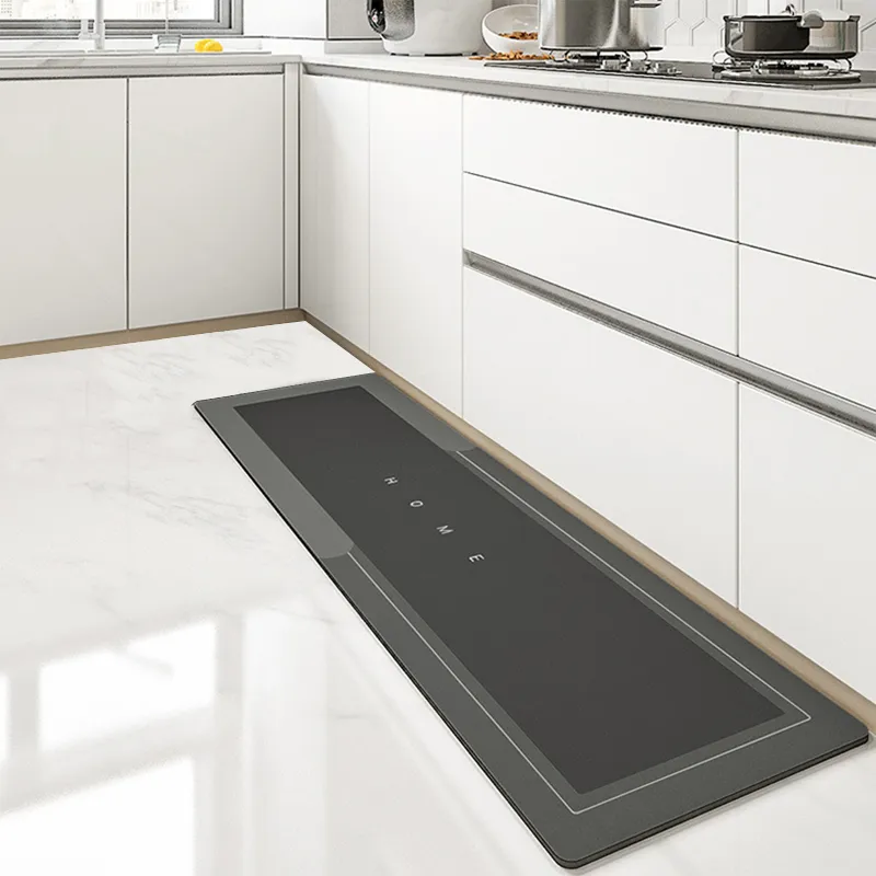 Kitchen Floor Mat Diatom Mud Pad Super Absorbent Bath Pad Anti-Slip Carpet Kitchen Mats Wipeable Wash Long Strip Carpet MIX 10