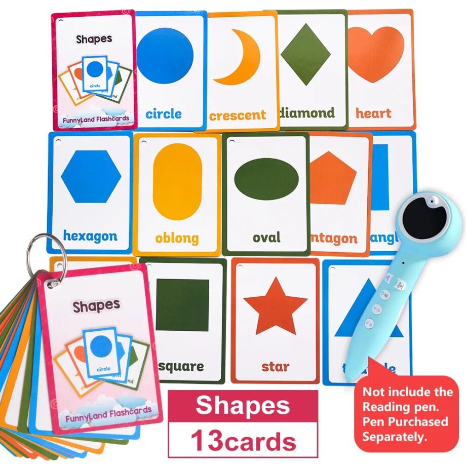 Kids Montessori Baby Learn English Word Card Flashcards Cognitive Educational Toys Picture Memorise Games Gifts for Children MIX 11