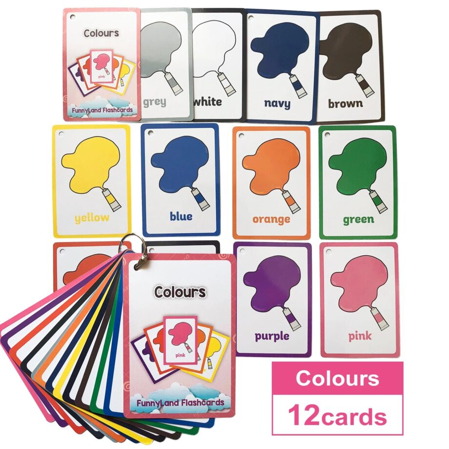 Kids Montessori Baby Learn English Word Card Flashcards Cognitive Educational Toys Picture Memorise Games Gifts for Children MIX 5