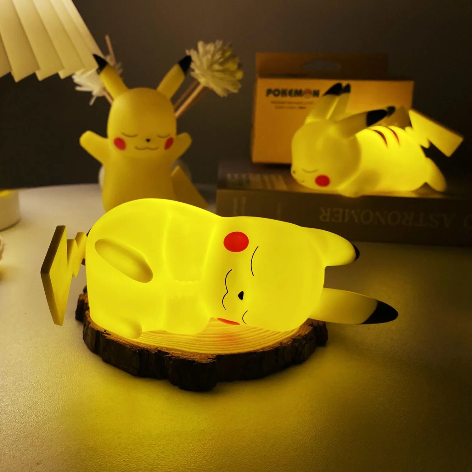 Pokemon Pikachu Night Light Cute Anime Soft Light Bedroom Bedside LED Light Room Decoration Children’s Toy Gift MIX 6