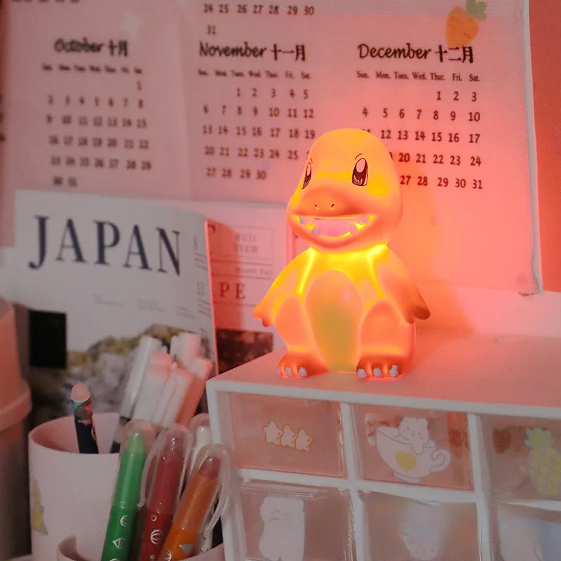 Pokemon Pikachu Night Light Cute Anime Soft Light Bedroom Bedside LED Light Room Decoration Children’s Toy Gift MIX 12